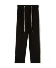 Palm Angels Logo Drawstring Track Pants IT48,IT46 Black