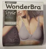 NWT WonderBra 2483 Taupe Wire Free No Poke Side Stay Bra 40C