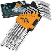 H5902ML Metric Size Allen Wrench/Hex Key Set with Long Arm Ball End, 12-Piece, S