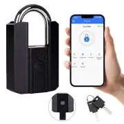 Fingerprint Padlock, Heavy Duty Locker Lock with APP Waterproof Biometric Smart