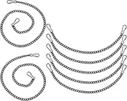 BESTYASH 7Pcs Hanging Chain with Hooks for Stained Glass Bird Feeders and Ornaments for Easy Display Homes and Shops