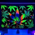 Hippie Banner Blacklight Tapestry Wall Hanging Large Wall Art Poster UV Reactive
