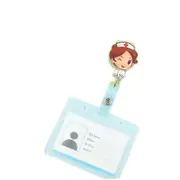 4 Pcs Cartoon Transparent Student Doctor Nurse Girls Card Case Retractable Card Holders Business Work Name Tags ID Badge Holders