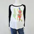 Chaser S Poison Band Tee T-shirt Every Rose Has Its Thorn Ringer Baseball NWT