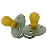 2PK Mininor Baby/Infant Feeding Dummy Latex Pacifier/Soother Willow Green 0m+