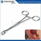 Sponge Forceps Clamps Slotted Tongue Belly Eyebrow Body Piercing Stainless Tools
