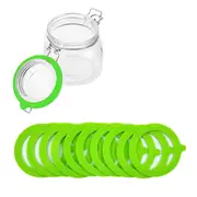 10Pcs Silicone Replacement Gasket Sealing Ring for Mason Jar Regular Wide Mouth Glass Jars