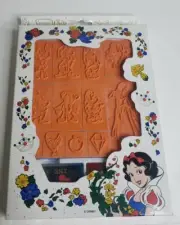 Disney Snow White and the Seven Dwarf Rubber Stamp Kit Vintage New