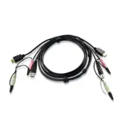 Aten USB HDMI KVM Cable - HDMI, USB and Audio connector (1.8m length)