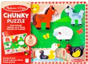 Melissa & Doug ~ Wooden Chunky Puzzle ~ Farm Animals