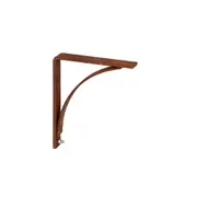 A.FRESCO Corner Shelf Support Metal Outdoor Hanging Bracket Medium 15x17cm Rust