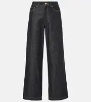 ['S Max Mara] 'S Max Mara Balco high-rise straight jeans UK 12 black