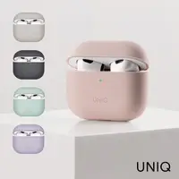 在飛比找PChome24h購物優惠-UNIQ AirPods 3代 Lino素色簡約液態矽膠藍牙