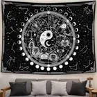 White Mandala Tapestry Sun Wall Decoration Home Decor Wall Rugs Home