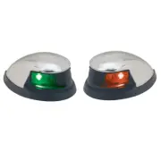 PERKO RED/GREEN H0RIZONTAL MOUNT SIDE LIGHTS PAIR