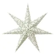 Ikea STRALA Star Light Pendant Table Lamp Shade White, Leaf Green 28" 005.630.33