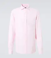 [Ralph Lauren Purple Label] Ralph Lauren Purple Label Linen Oxford shirt UK 15 pink