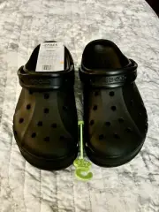 Crocs Women Black Baya Platform Clog US 8 NWT