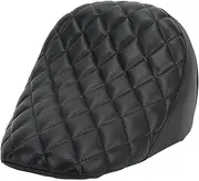 Premium Motorcycle Front Seat Rhombic Shaped Black Touring Solo Cushion Pad Replacement for Indian Scout Bobber