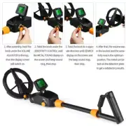 Metal Detector High Accuracy Waterproof Metal Detector/LCD Display Search Coilރ