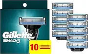 Gillette Mach3 Mens Razor Blade Refills, 10 Count