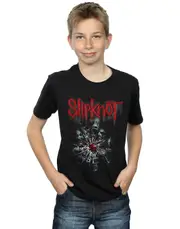 Absolute Cult Slipknot Boys Shattered Glass T-Shirt Black 9-11 Years