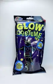 Grafix Glow Costume Pack Glow In The Dark 136 Pieces NEW