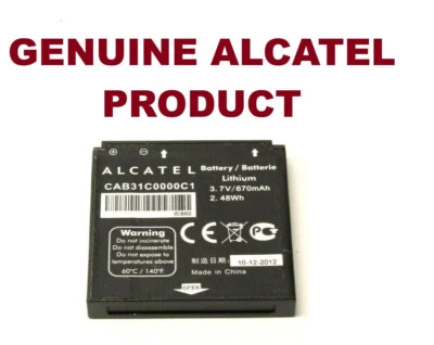 Alcatel CAB31C0000C1 Lithium 3.7V 670mAh Battery GB/T 18287-2000