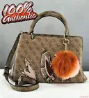 Free Ship USA Chic Handbag GUESS Satchel Tote Jaden Ladies Brown Prime Bag