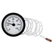 Dial Thermometer Capillary Temperature Gauge 0-120℃ water & oil with 1m