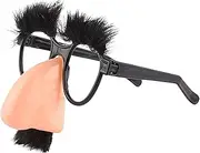 Disguise Moustache Glasses, Glasses With Funny Nose, Eyebrow Eyewear, Halloween Party Glasses Clown, Funny Disguise Glasses For Adults