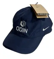 NIKE Adult Unisex Featherlight Court Club Cap Navy FB5666 Golf Hat Size M/L Logo