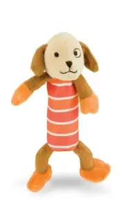 Rich Frog Squeak Easy plush puppy baby / small dog toy. New!