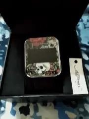 Ed Hardy Men's Red Digital Display Watch NWT & Display Box Skulls