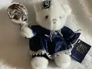 2000 Millennium 18 Inch Plush White Teddy Bear Special Edition Snowflake female