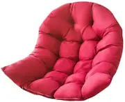 Red Hanging Egg Chair Cushion Swing Chair Seat Relax Cushions Soft Padded Pad Covers