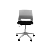New Rapidline Home Office Chair Square Back Seating Black PU Seat Pad VIVA