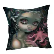 Beautiful Fantasy Painting Dumbo Octopus Mermaid Cushion Cover