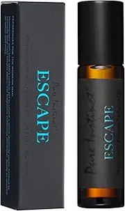 Pure Instinct ESCAPE The Original Pheromone Infused Essential Oil Roll-On Perfume Cologne - Men's Collection - 0.34 Fl Oz/10.2mL TSA Ready