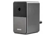 Deli E71160 Black Retro Speaker Styling Rotary Pencil Sharpener
