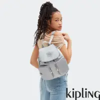 在飛比找momo購物網優惠-【KIPLING官方旗艦館】華麗閃耀銀翻蓋雙肩後背包-ANT