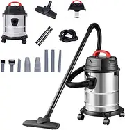Wet and Dry Vacuum Cleaner, 1200W Professional Vacuum Collector, 3.5M Power Cord, 18L Capacity, 8M Operating Radius for Large Area Cleaning, Suitable for Home Use, Hotel Garage