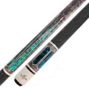 Meucci ME2020BL Blue Pearl Points Two-Piece Billiards Pool Cue Stick 18-21 oz