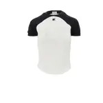 [COURREGES] COURREGES 'Circle Contrast' T-shirt Woman L L White