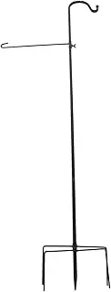 1pc Durable Iron Flagpole Hook for Garden Ground Insert Shepherd Hook for Hanging Decorations Signs and Flags Easy to Install for Outdoor Spaces