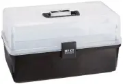 Iris Ohyama My Kit Tool Storage Tool Box Case Clear Black Universal Case Storage