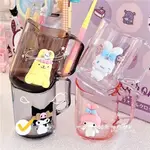 透明牙刷杯三麗鷗KUROMI MYMELODY CINNAMOROLL PURIN學生洗漱宿舍家用情侶卡通漱口杯【CAN