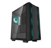 DeepCool CC560 V2 Black Mid-Tower Computer Case, Tempered Glass Window, 4x Pre-Installed LED Fans, Top Mesh Panel, Support Up To 6x120mm or 5x140mm AI R-CC560-BKGAA4-G-2