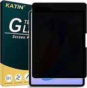 KATIN Privacy Screen Protector Designed for iPad Air 11 M2 2024 (11-inch) Tempered Glass, Anti-Scratch, Bubble Free, Case Friendly