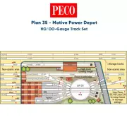 PECO Plan 35: Motive Power Depot - Complete HO/OO Gauge Track Pack